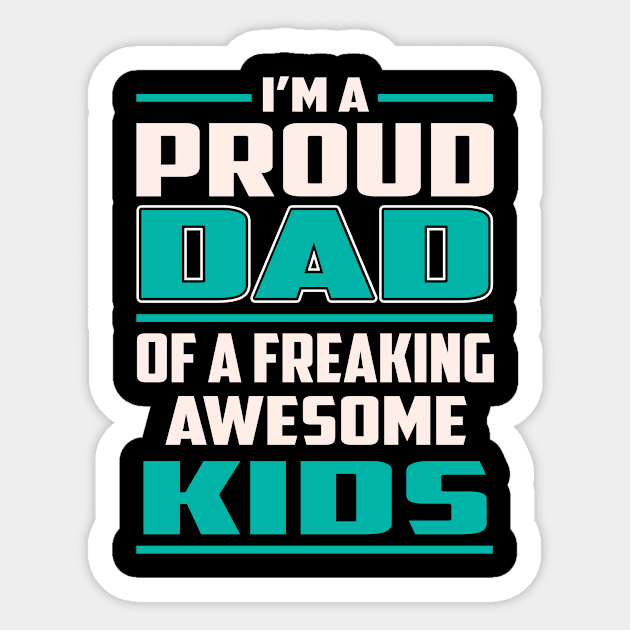 Proud DAD Kids Sticker by Rento